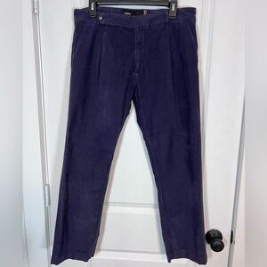 Notify Jeans Straight Leg Purple Corduroy Pants